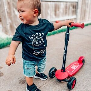 Ghost Malone Kids Short Sleeve Tee - Black